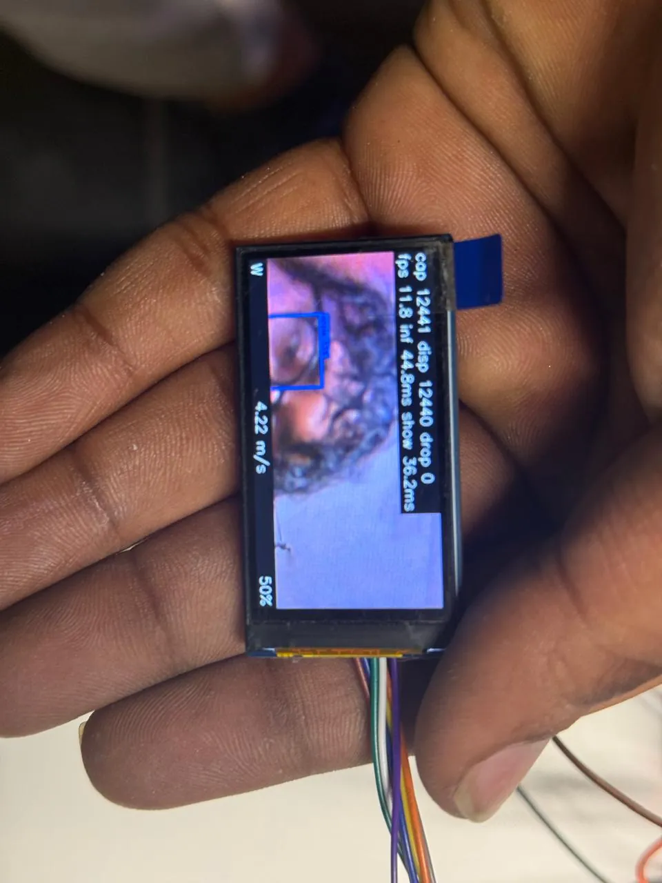The display running object detection