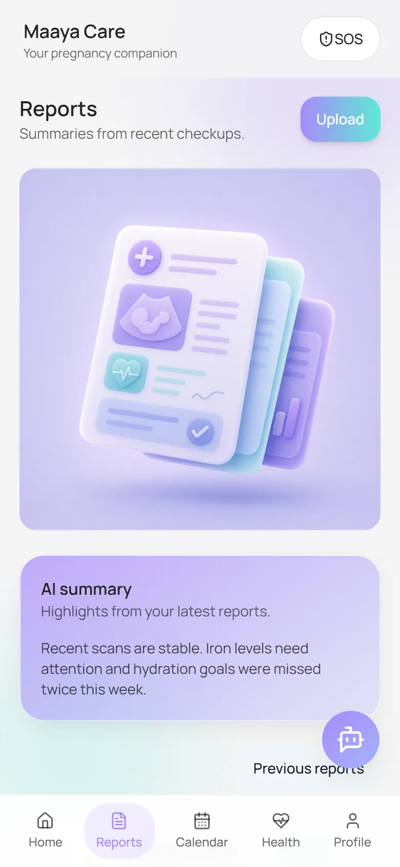 Reports and AI summary