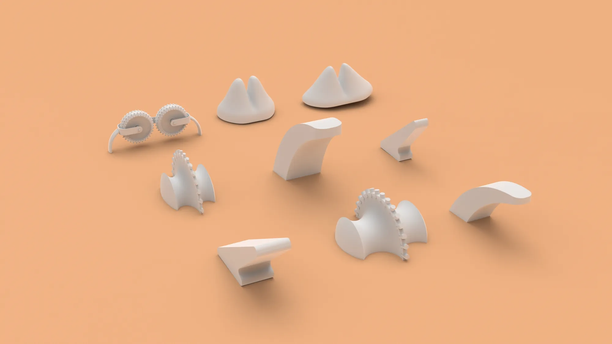 3D-printed form studies
